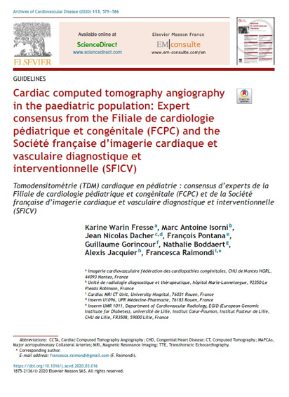 SFC - Consensus d'Experts FCPC-SFICV