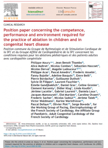 SFC - Position paper concerning the competence, performance and environment required for the practice of ablation in children and in congenital heart disease
