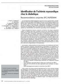 SFC - Recos Identification de l’ischémie myocardique chez le diabétique 2004