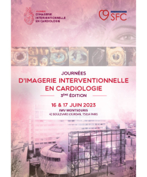 affiche journées d'imagerie interventionnelle en cardiologie 2023